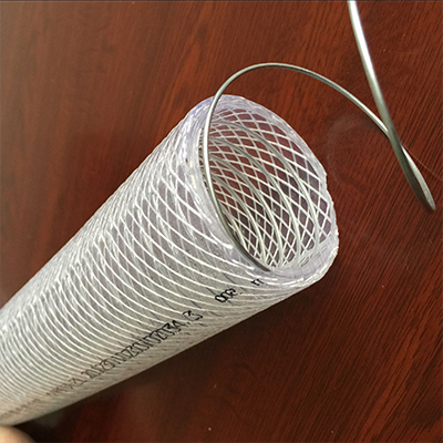 pvc fiber and steel wire composite hose clear